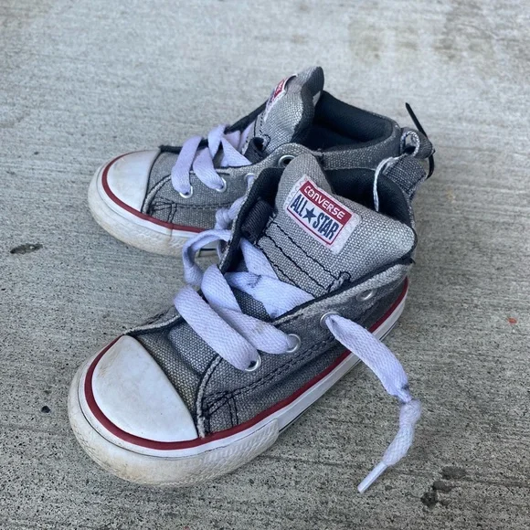 Converse All Star High Top Stretchy Tongue Toddler Sneakers - Picture 2 of 6